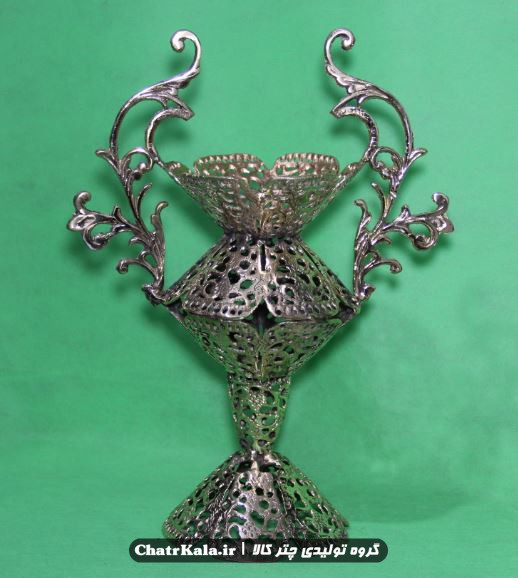 گلدان کنارسالنی برنزی مدل رومیزی